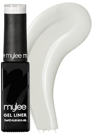 Mylee Liner Gel Nail Polish 7ml [Break The Ice] With Built-In Nail Art Brush - UV/LED Soak-Off Nail Art Manicure Pedicure for Professional, Salon & Home Use - Long Lasting & Easy to Apply