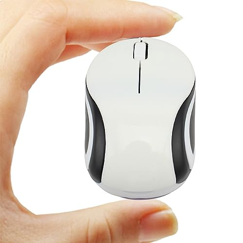 Mini mouse wireless carino mouse per computer portatile compatto portatile compatto da viaggio USB ottico 3 pulsanti 1000 DPI mouse cordless per computer portatile PC notebook MacBook regalo per