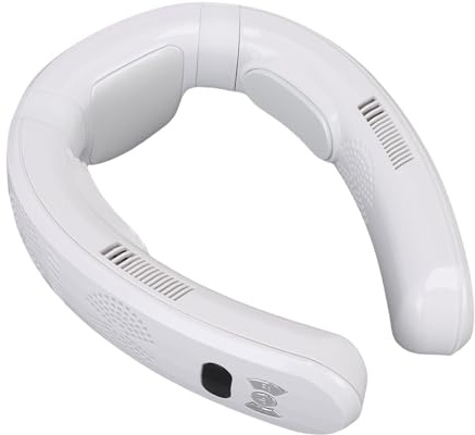 JTLB Hängender Ventilator, Kühlung und Heizung, Dual-Use 3 Geschwindigkeiten, Halbleiter Leiser Leichter Batterie Betriebener Tragbarer Ventilator, Unverzicht Bar für Strand, (Weiß)