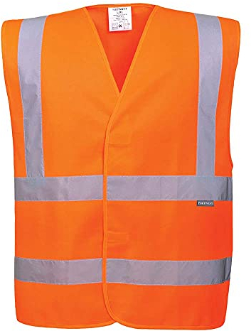 Portwest Gilet Hi-Vis Baudrier & Double Ceinture, Couleur: Orange, Taille: S/M, C470ORRS/M