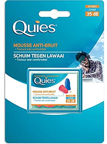 Quies - Protección auditiva disco - Paquete de 2 pares