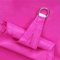 Atack-B Dreieckiges Sonnensegel Wasserdichtes Polyester Oxford-Tuch Winddichter Und UV-beständiger Antioxidationsschirm, Außenterrasse Garten-Angelmarkise Wetterbeständig (2.4 * 2.4 * 2.4m,Rose pink)