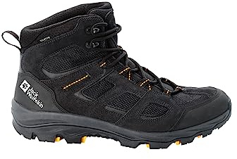 Jack Wolfskin Herren Vojo 3 Texapore Mid M, Black Burly Yellow Xt, 39.5 EU