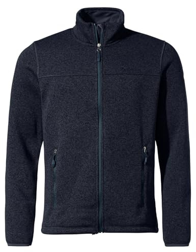 VAUDE Herren Fleecejacke Rienza Jacket III, angenehm warm, atmungsaktiv, schnelltrocknend und strapazierfähig, dark sea, S