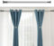 WHITNEY 92 cm-430 cm Extra Lange Gardinenstange, Kein Bohrer erforderlich Ausziehbare Gardinenstange aus Edelstahl Extra lange Spannvorhangstange für große Fenster, Duschraum, Schränke, Silber
