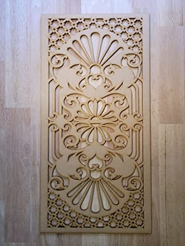 French Panel Screen Radiator Cabinet wall Decorative Screening-grille- Perforated MDF panel (600x300mm) 0014