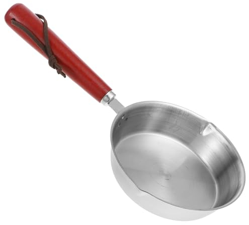 Lurrose Small Egg Frying Egg Pan Stainless Steel Nonstick Frying Pan Portable Camping Cooking Omelet for Home Kitchen Cooking Baking