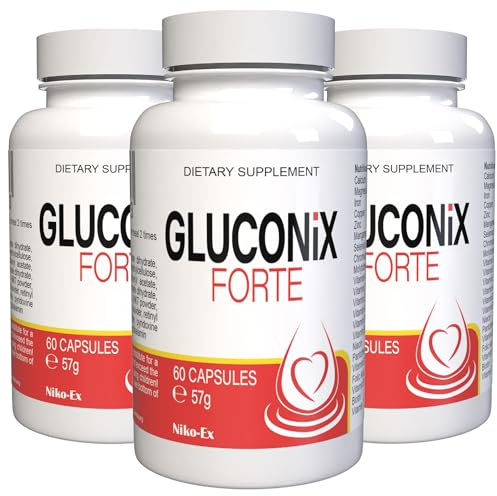 Gluconix Forte - 180 cápsulas (3 x 60 cápsulas, 3 unidades)