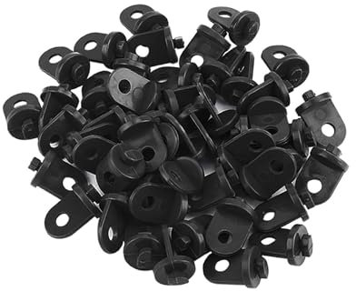 Aymzbd 50 Stücke Gewächshaushaken Pflanzer Schwarze Gewächshauszubehör für