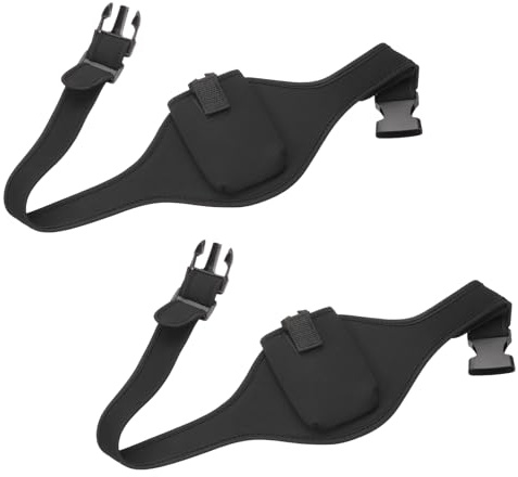 QUARKZMAN 2 Cinture Per Microfono, 27 A 39 Regolabile Elastica Assorbi Sudore Per Supporto Microfono, Microfono Da Teatro, Nero