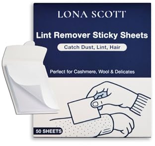 Lint Remover & Lint Roller in a Pad - Travel friendly for Clothes, Travel, Pet Hair Remover, Dust Remover & Dandruff Remover