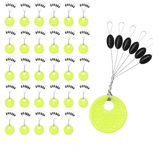 180 stycken gummistoppar, fiske, 6-i-1, liten sladdstopp, fiske, gummipärlor för fint fiskelina ca 0,15–0,24 mm, fiskestopp, stopp, bobber stopper för fiske och öringfiske