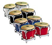 LP Matador - Bongos con fibra de vidrio, color rojo, 7 1/4 y 8 5/8
