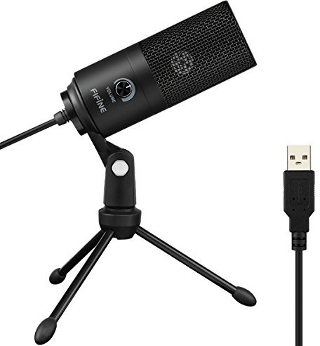 FIFINE USB Microphone, Metal Condenser Recording Microphone for Laptop MAC or Windows Cardioid Studio Recording Vocals, Voice Overs,Streaming Broadcast and YouTube Videos-669B