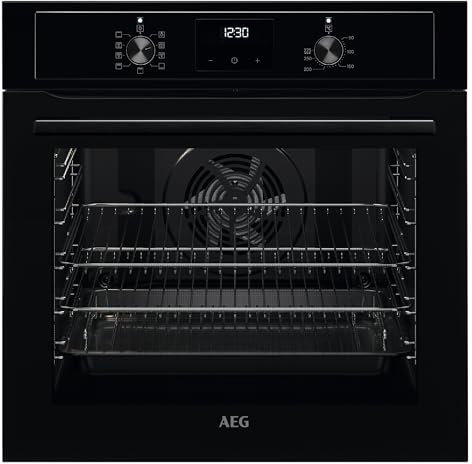 AEG Built-in Oven BEX335011B, 72 L, Class A, Black | Class A, 72 L capacity, SurroundCook, turbo grill, defrost, LED display, Black