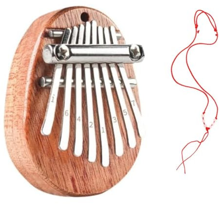 BOBOZHONG Mini Daumen Musikinstrument, Finger Klavier, Tragbare Kalimba Instrument, Holz Daumenklavier, Kalimba Instrument, Daumenklavier, Thumb Piano für Anfänger, Kinder, Erwachsene, Geschenk