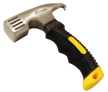 Marteau de tente compact forgé et extracteur de piquet, outil multifonction robuste pour la maison, la voiture, le camping, 0,5 kg