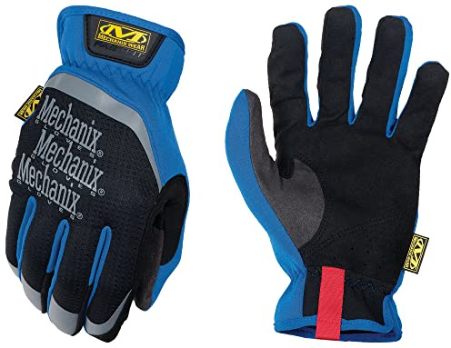 Mechanix Wear FastFit Touchscreen Work Gloves, Large, Blue