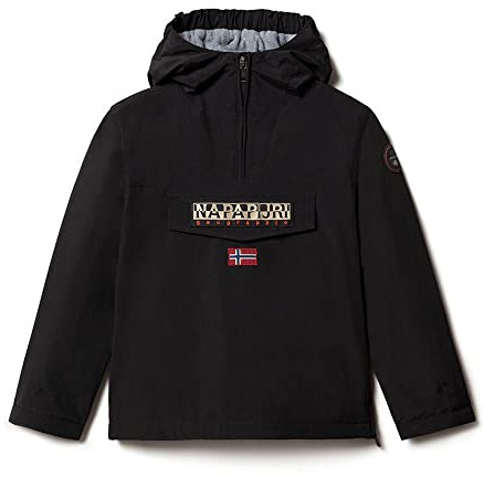 Napapjiri K Rainforest Wi Giacca Anorak Impermeabile, Unisex - Bambini, Black, 10