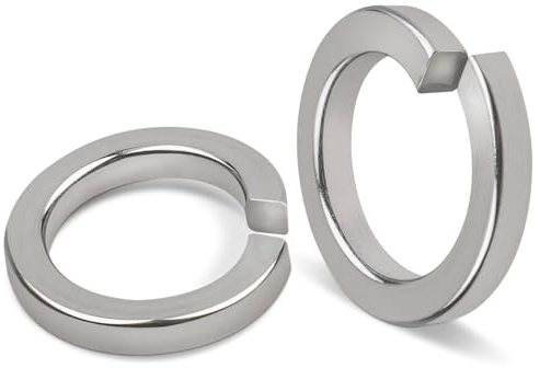 Lot de 10 rondelles à ressort hélicoïdales M16, Leryati DIN 127, forme B, en acier inoxydable A2 V2A, rondelles à ressort hélicoïdales