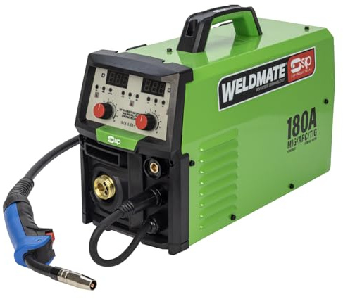 SIP WELDMATE AUTOPLUS MIG Welder 180A 3-in-1 MIG/ARC/TIG Synergic Inverter Portable Welding Machine