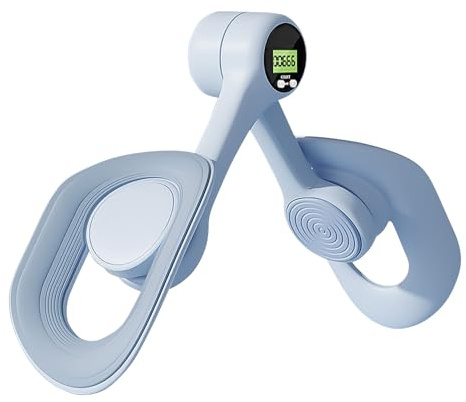XPJBKC Pelvic Floor Exercise Devices, Pelvic Floor Trainer for Women with Counter, Thigh Master for Women, Inner Thigh Exerciser, Pelvic Floor Strengthener for Women, Thigh Trainer for Home Use, Blue