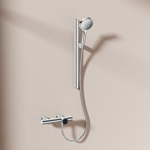 XDSMB Rubinetto per Vasca da Bagno a Muro con Doccia a Cascata Miscelatore Monocomando Doccia in Ottone,Cromo Placcato