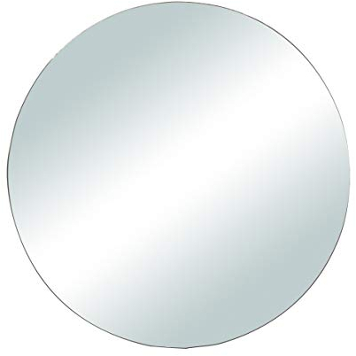 Rayher 46453000 Plaque miroir, 20 cm ø, avec bords taillés, sct.-LS 1 pce.