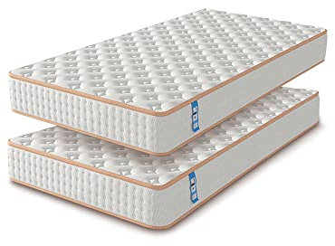 Stanew Matelas en Mousse,Épaisseur18cm, 2*Mousse A Mémoire Matelas,Parfait Soutien Haute Resilience Ultra Respirante,Matelas réversible à Deux Faces Entièrement Utilisables