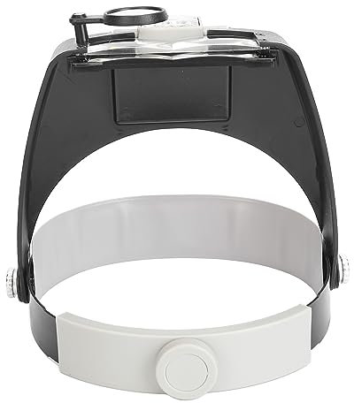Kopfband-Lupe, Tragbare Freihändige Lupenbrille Mit 1,5-facher, 3-facher, 8,5-facher, 10-facher Vergrößerung, Kopfmontage-Lupe Mit LED-Licht, Für Lesereparaturen