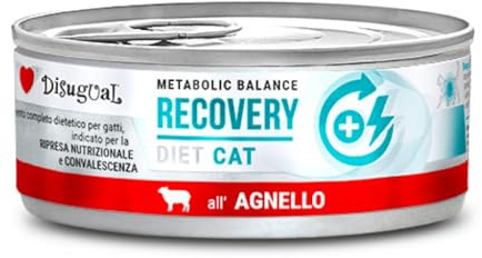Disugual Diätdose Nassfutter für Katzen, 12 Stück x 85 g (Ellenbogen-Recovery)