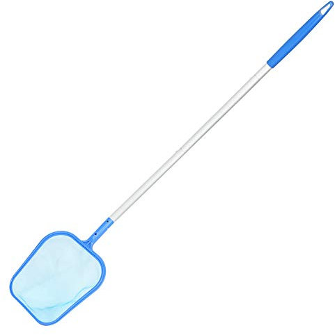 Yosoo Health Gear Rete per Skimmer per Piscina 42,7x29 Cm, Strumento per la Pulizia del Rastrello per Foglie per Uso Intensivo con Borsa in Rete di Nylon Profonda e Fine, Strumento per Skimmer,