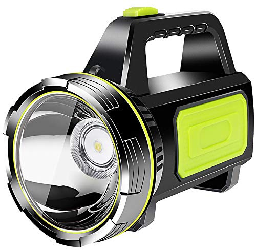 ALLOMN Torcia LED super luminosa, torcia portatile ricaricabile ad alte prestazioni torcia elettrica super luminosa LED torcia di ricerca faro impermeabile lampada da campeggio leggera lanterna da