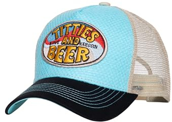 King fotogen herr truckerkeps – keps – nät – nätkeps – snapback – Hawaii – motorcykel – vintage – patch – broderi – sommar – titties och öl