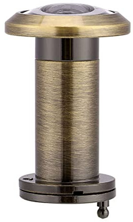 Spioncino per Porta con Angolo di Visione Ampio 220, 200 Gradi in Lega di Zinco con Copertura Spioncino Pesante Rotante per 35 Mm 60 Mm 4 (Bronzo)
