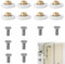Huybaa 8PCS Duschtür Rollen, 20mm Nylon Rollen mit Messing Lager with M6 Screw, Cabinet Sliding Doors Rollers, Ersatzteile für Duschtür Rollen