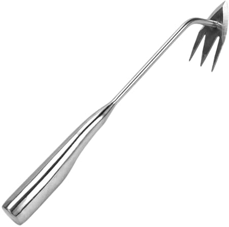 Hitburu Herramienta Extractor de Maleza, Arrancador de Malezas con 3 Púas, Mango Ergonómico Resistente para Exteriores en, Césped y Flores