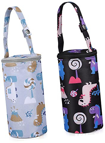 Didiseaon Bolsa Térmica para Botellas de Leche 2 Piezas, Resistente Diseño Colgante, Material Oxford 300d y Algodón, Adecuado para Transporte Seguro y Mantener la Temperatura