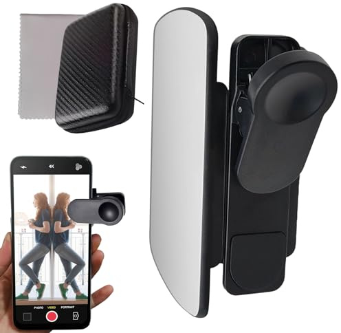 Spegelreflektor clip-kit för smarttelefonkamera - telefonspegel - fotografitillbehör för kvinnor fotografer och utomhusaktiviteter