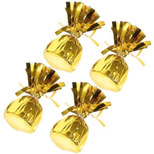 ASAKKURA 4 St Guld Ballongvikter med Pendants för Heliumballonger Dekorativa och Praktiska för Bröllop Födelsedagar och Festligheter