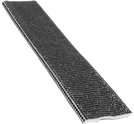 FOYTOKI Copertura per Impugnatura del Microfono Strass Brillanti, Design Creativo, Materiale Rhinestones Nero, Protezione Comoda per Microfono Handheld