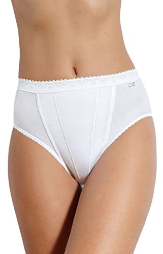 sloggi Control Tai 2P, Slip, Mujer, Blanco (White), 42