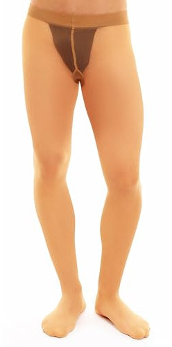 GLAMORY Herren-Feinstrumpfhose Classic 20 DEN, Braun (Teint), XXX-Large (Herstellergröße: 3XL-(56-58))