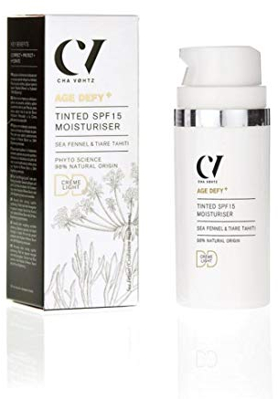 Green People Age Defy+ Tinted DD Moisturiser SPF15 Light - Crema Hidratante con Color - Libre de Parabenos y Alcohol - Vegano, 30ml