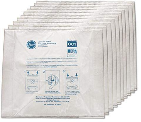Hoover Company AH10363 2479325 Hepa Bags for Hushtone Canister (Pack of 10)