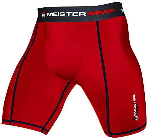 Meister MMA Pantaloncini da combattimento a compressione con tasca a coppa