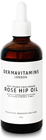 DermaVitamins 100% Organic Cold-Pressed Rose Hip Oil (100ml)