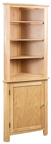 vidaXL Armario de Esquina de Madera Maciza de Roble 59x36x180 cm