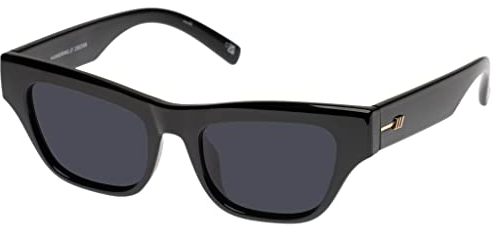 Le Specs HANKERING BLACK - Sonnenbrille für Damen und Herren Rechteckige Rahmenform mit hohem UV-Schutz LSP2352108