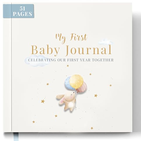 Tiny Trees® Baby Memory Book – Baby Keepsake Journal & Scrapbook Album – My First Year Diary for Boys & Girls – Gift for New Parents – Capture Milestones & Precious Memories (51 Pages)